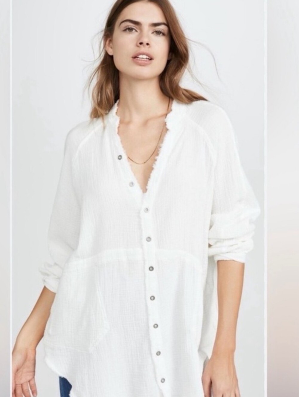 Women’s White Tunic Shirt